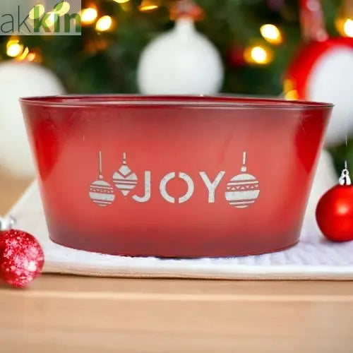 Joy Tin Trough Red 53cm AK Kin Garden Supplies