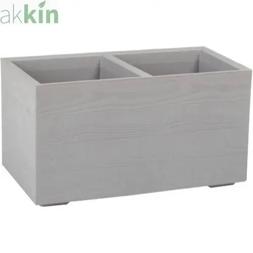 Karo ECO Wood Planter Oblong 80cm  Grey AK Kin Garden Supplies