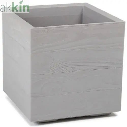 Karo ECO Wood Planter Square 40cm  Grey AK Kin Garden Supplies