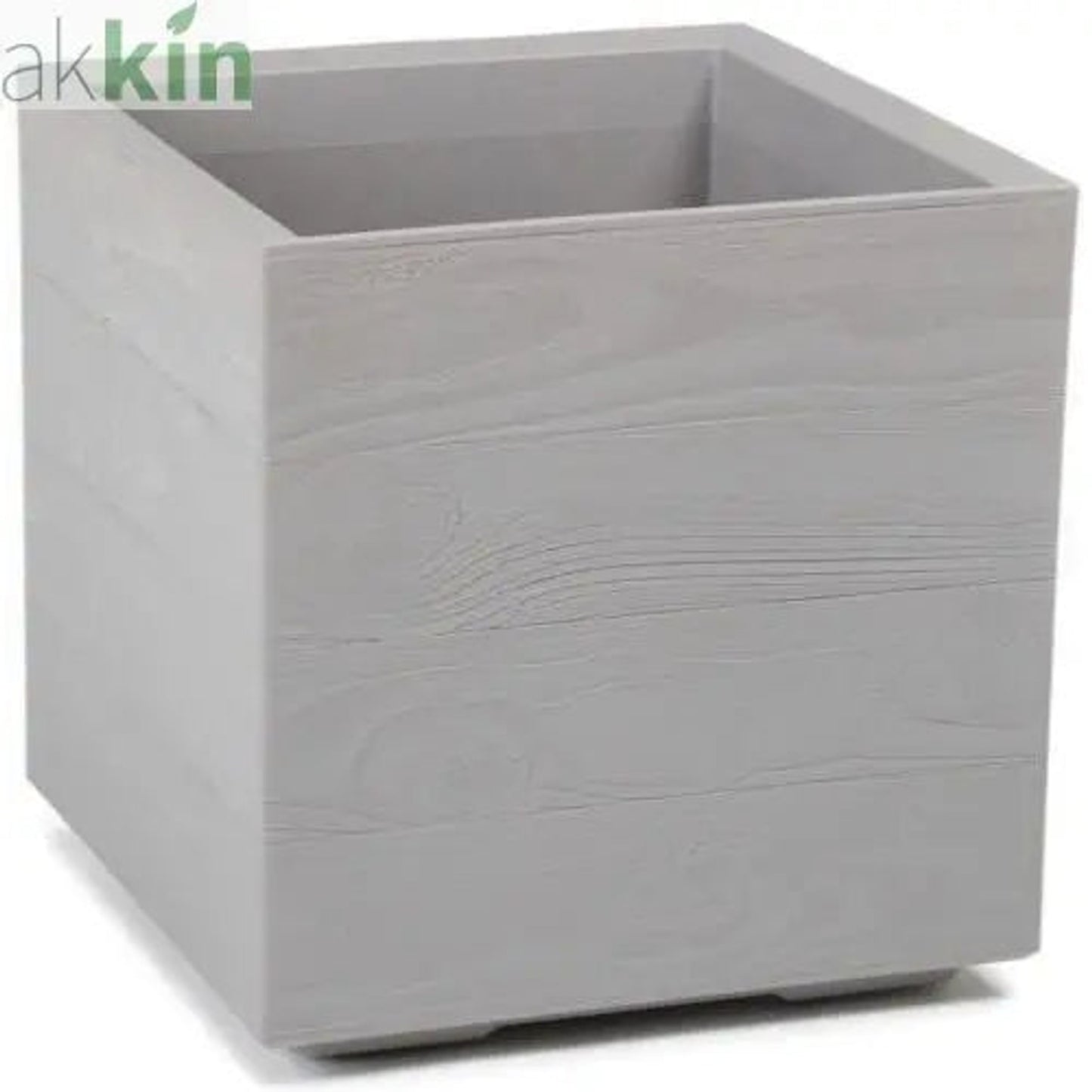 Karo ECO Wood Planter Square 40cm Grey AK Kin Garden Supplies