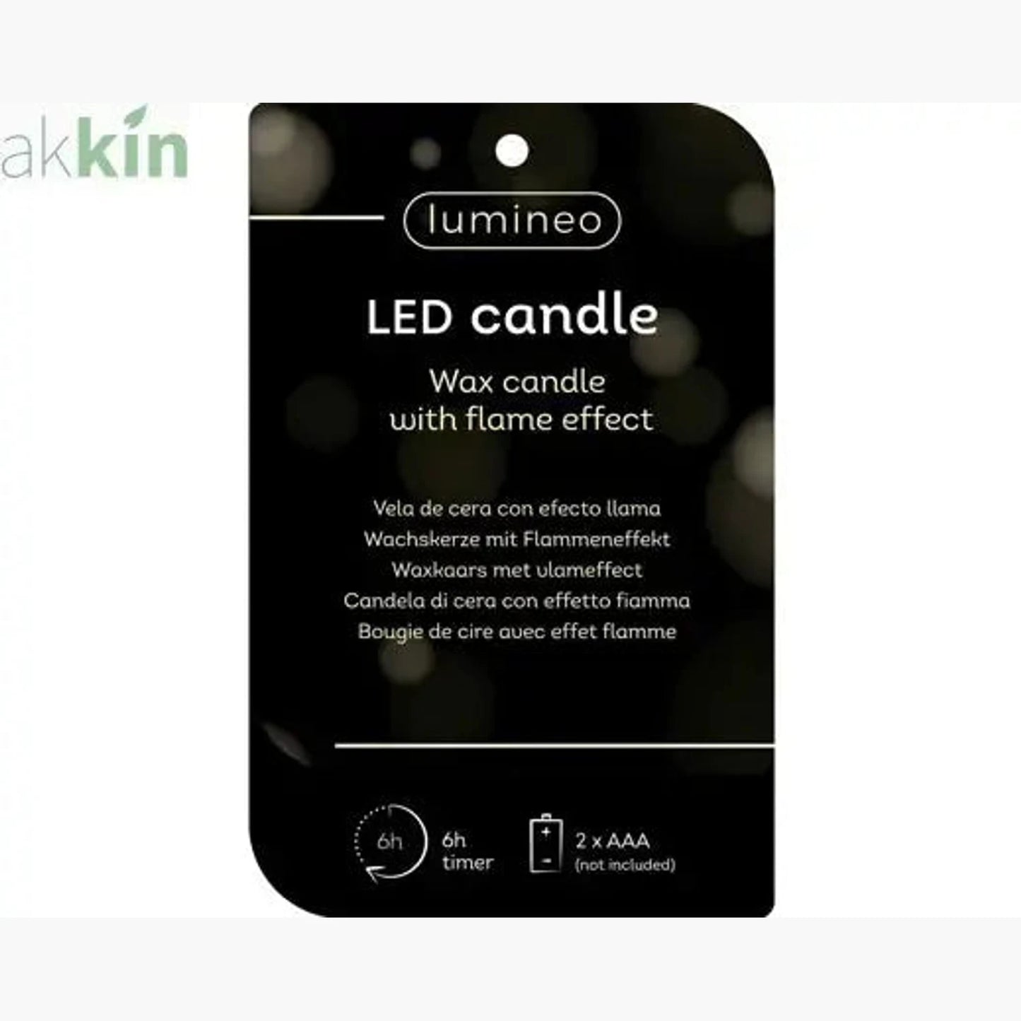 LED Wick Candle Wax Tree Steady Flame Indoor Decoration Pink - D.8cm H.19.5cm AK Kin Garden Supplies