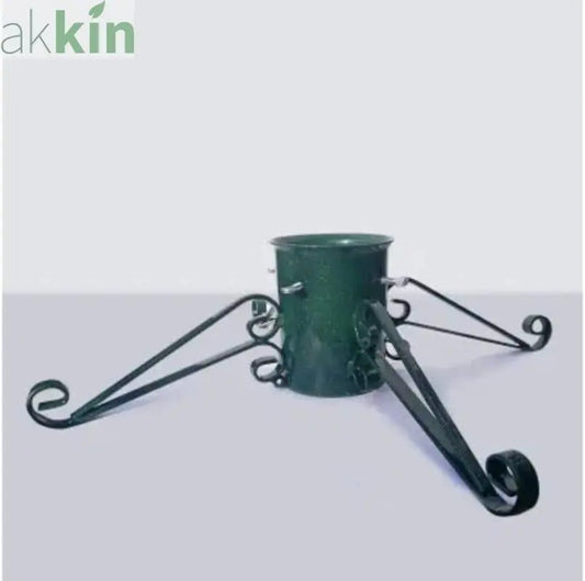 Large Green Sparkle Traditional Christmas Tree Stand - 6" Diameter - AK Kin Garden Supplies