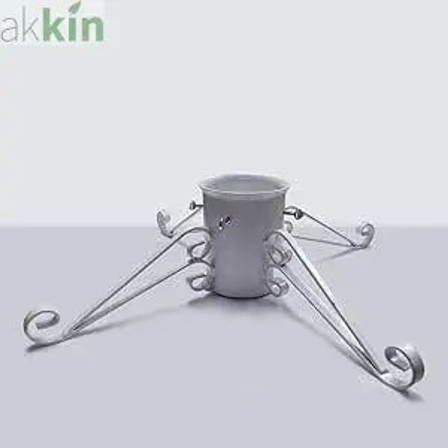 Large White Sparkle Traditional Christmas Tree Stand - 6" Diameter - AK Kin Garden Supplies
