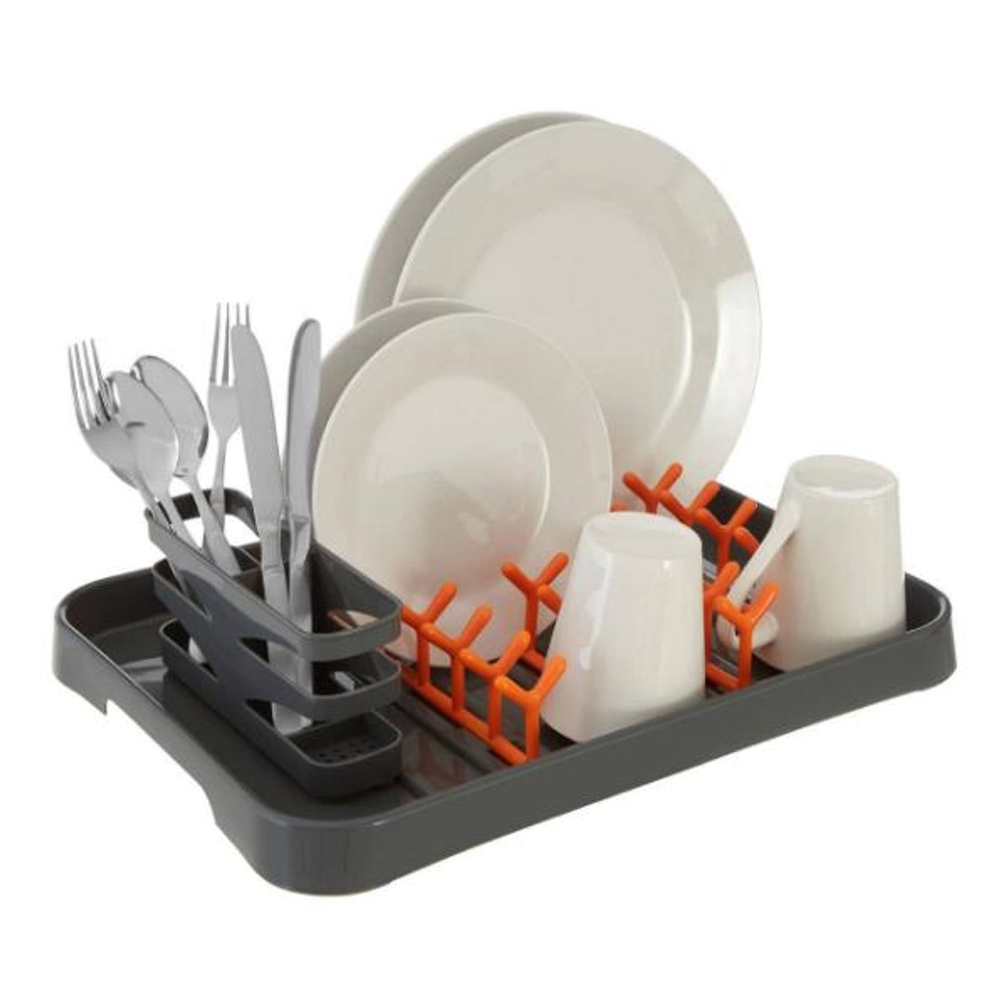 Laurie Grey and Orange Dish Drainer House, Home & Garden