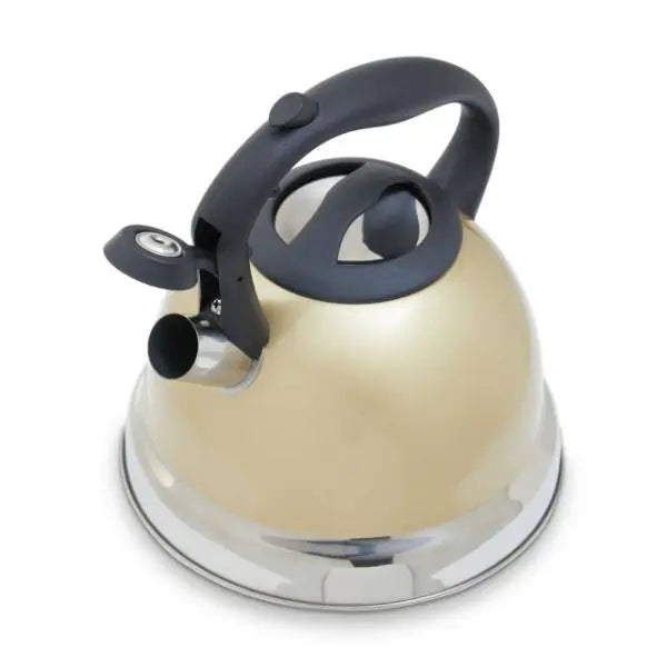 Light Gold 3000ml Whistling Kettle AK Kin Garden Supplies