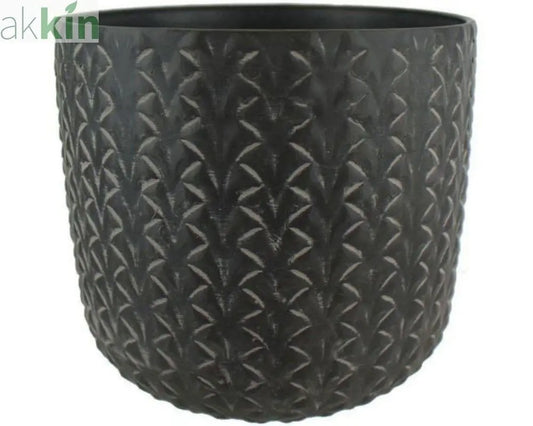 Loire Pineapple Decorative Planter 25cm - Black AK Kin Garden Supplies