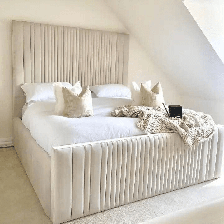 Louis High Base Bed UK Beds Direct ltd