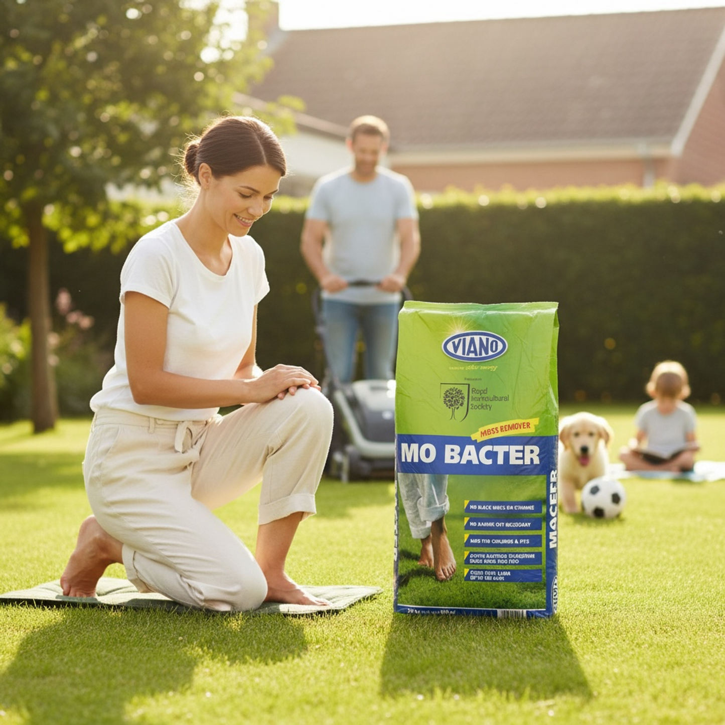 MO Bacter Organic Lawn Feed & No Mess Moss Killer 20kg AK Kin Garden Supplies