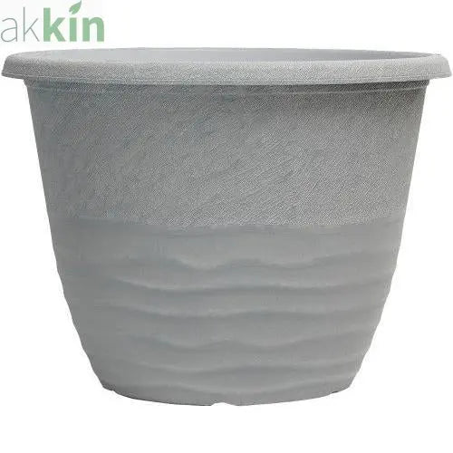 Mariella Planter 12"  Washed Lead AK Kin Garden Supplies