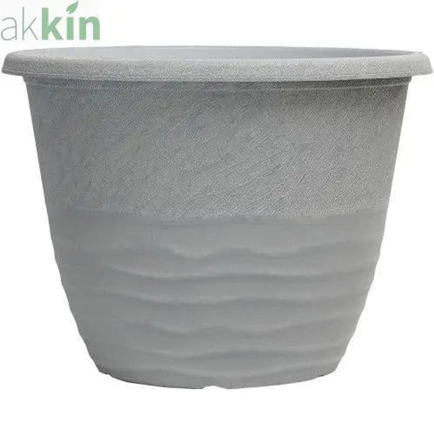 Mariella Planter 12" Washed Lead AK Kin Garden Supplies