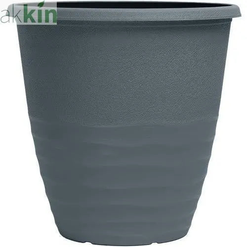 Mariella Tall Planter 12"  Washed Lead AK Kin Garden Supplies