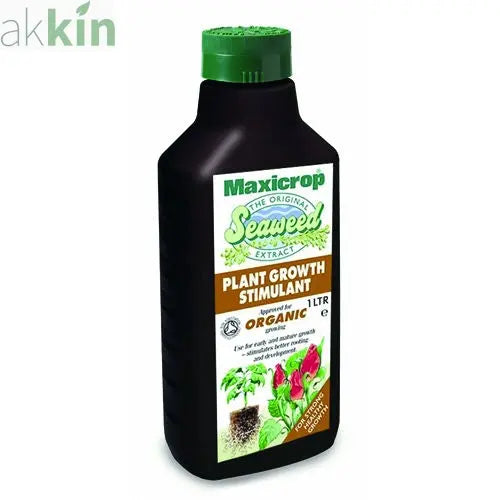 Maxicrop Original Organic Seaweed Extract Feed 1lt Bottle AK Kin Garden Supplies