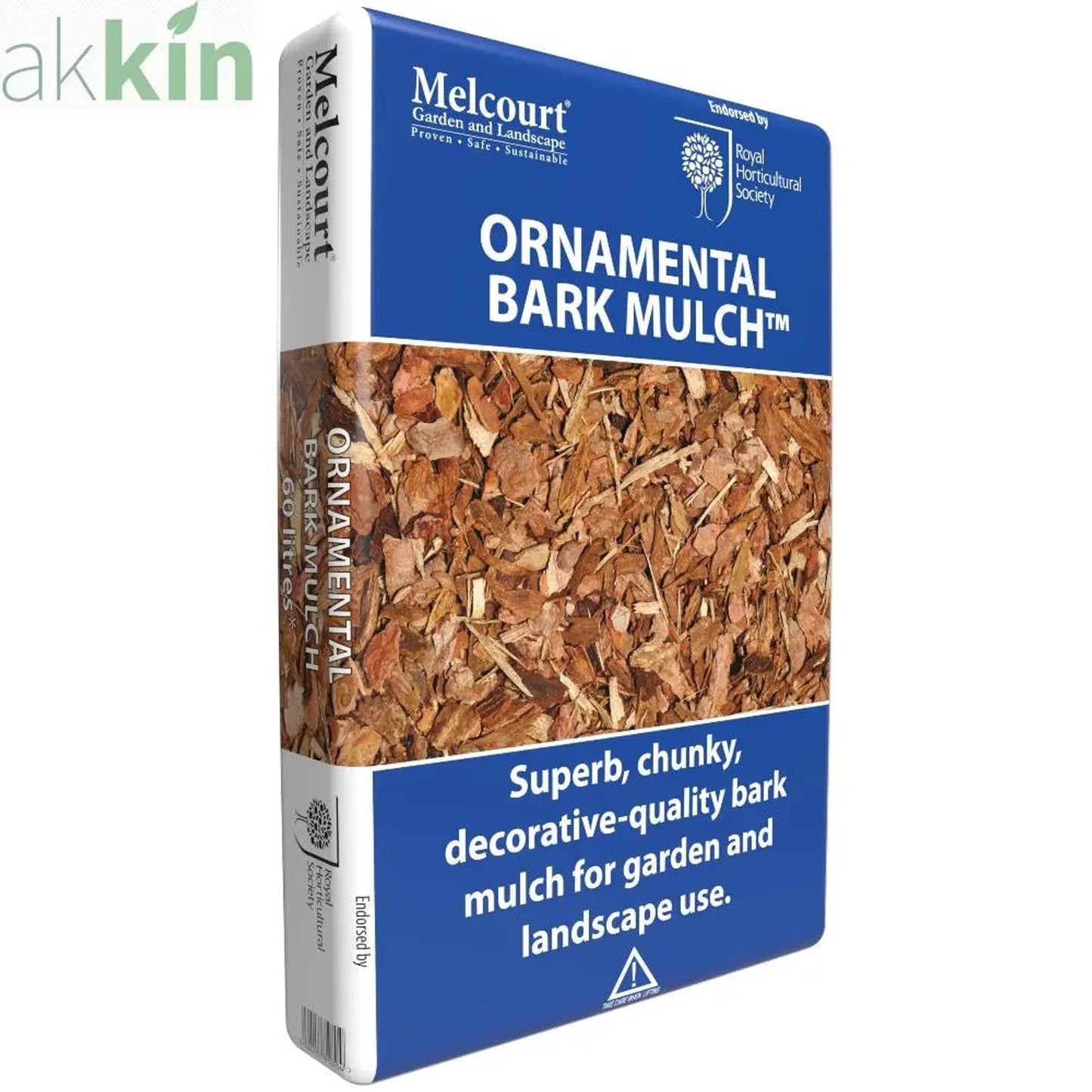 Melcourt Decorative Landscape Ornamental Bark Mulch 60 Litre AK Kin Garden Supplies