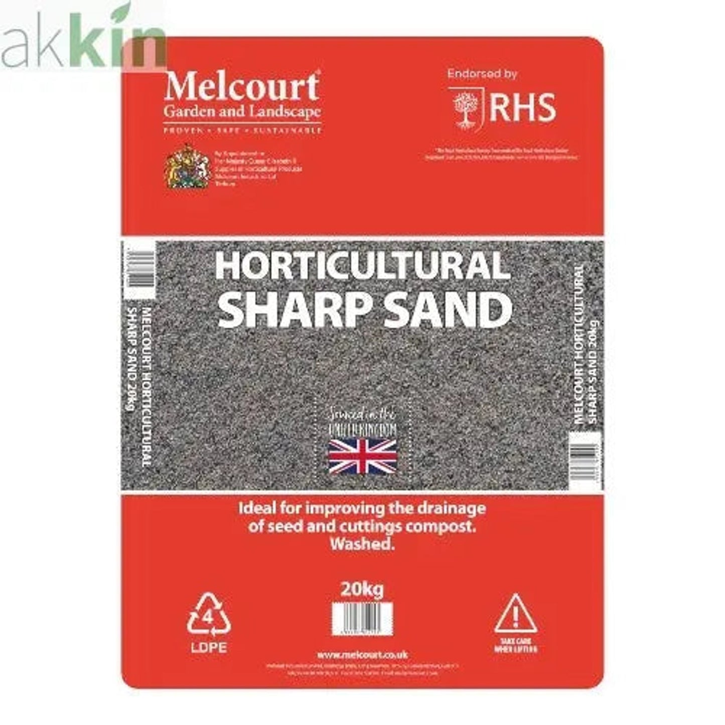 Melcourt Horticultural Sharp Sand 20kg - AK Kin Garden Supplies