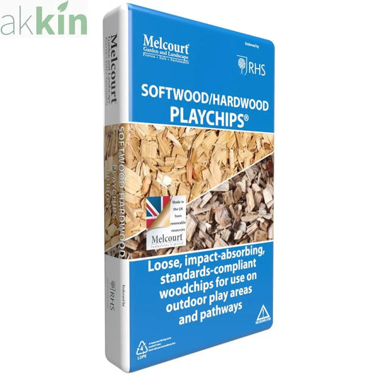Melcourt Softwood Play Chips 60lt Bag AK Kin Garden Supplies