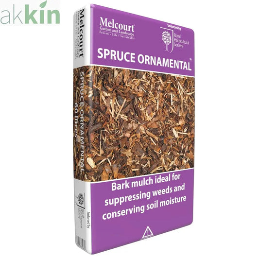 Melcourt Spruce Landscaping Ornamental Bark Mulch 60L AK Kin Garden Supplies
