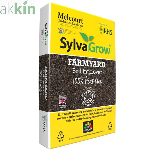 Melcourt Sylvagrow Farmyard Soil Improver 50lt AK Kin Garden Supplies