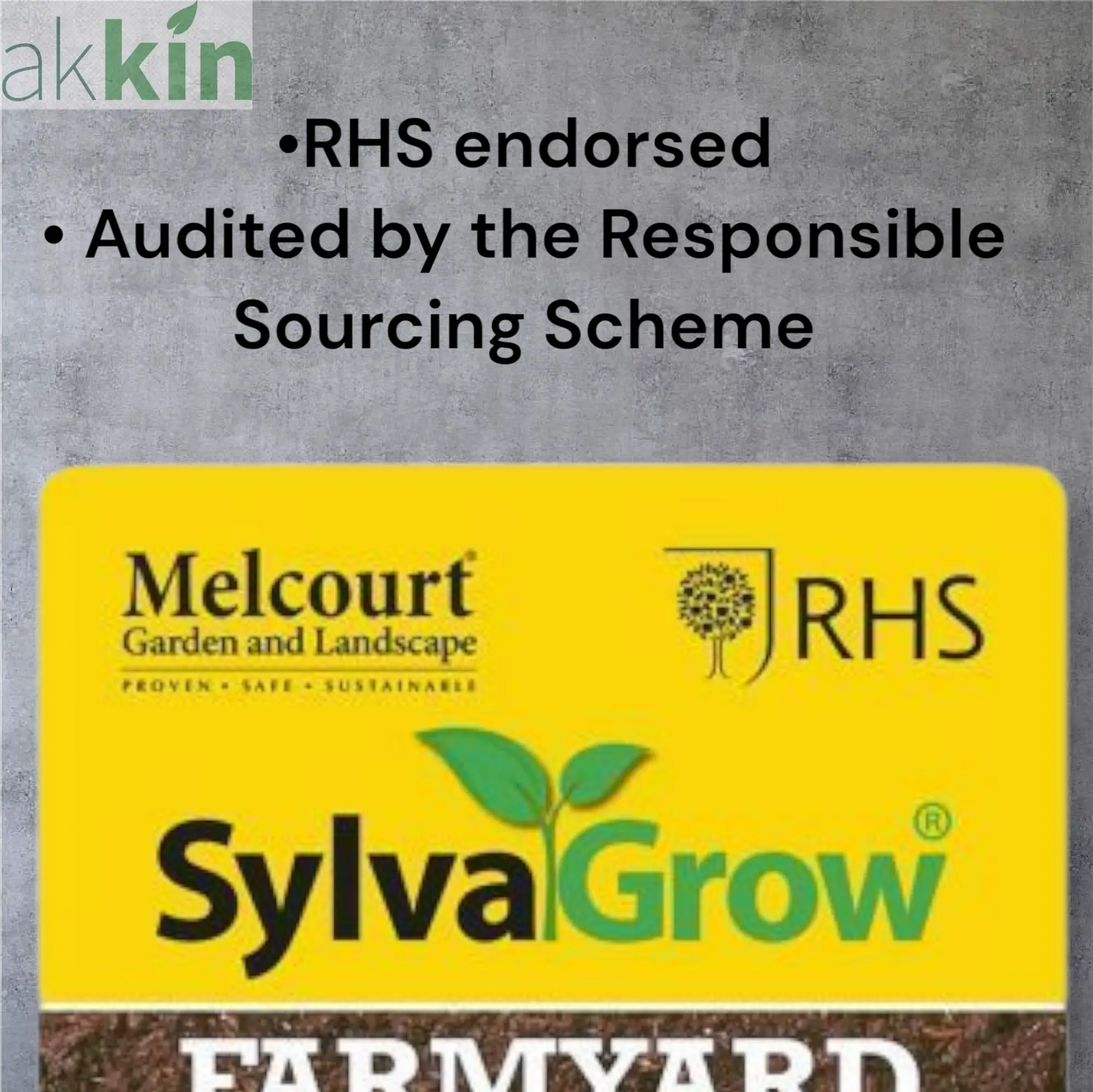 Melcourt Sylvagrow Farmyard Soil Improver 50lt AK Kin Garden Supplies