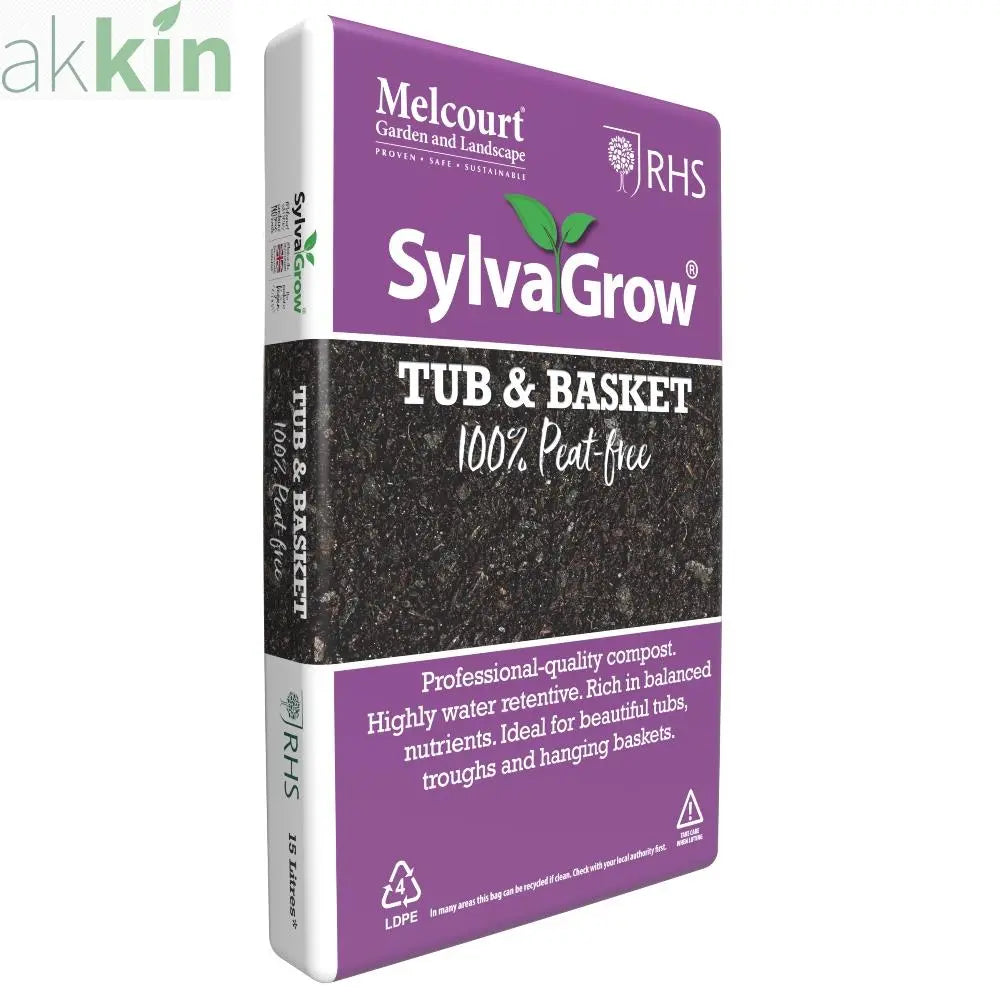 Melcourt Sylvagrow Tub & Basket 15lt Carry Bag AK Kin Garden Supplies