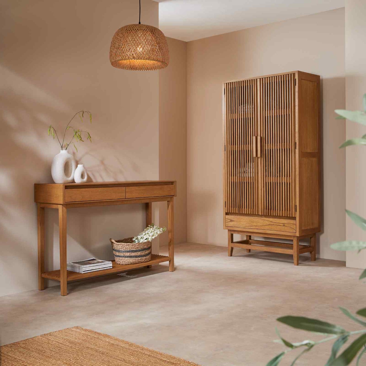 Melia Light Oak Wardrobe with Drawers Fishe and Lilly