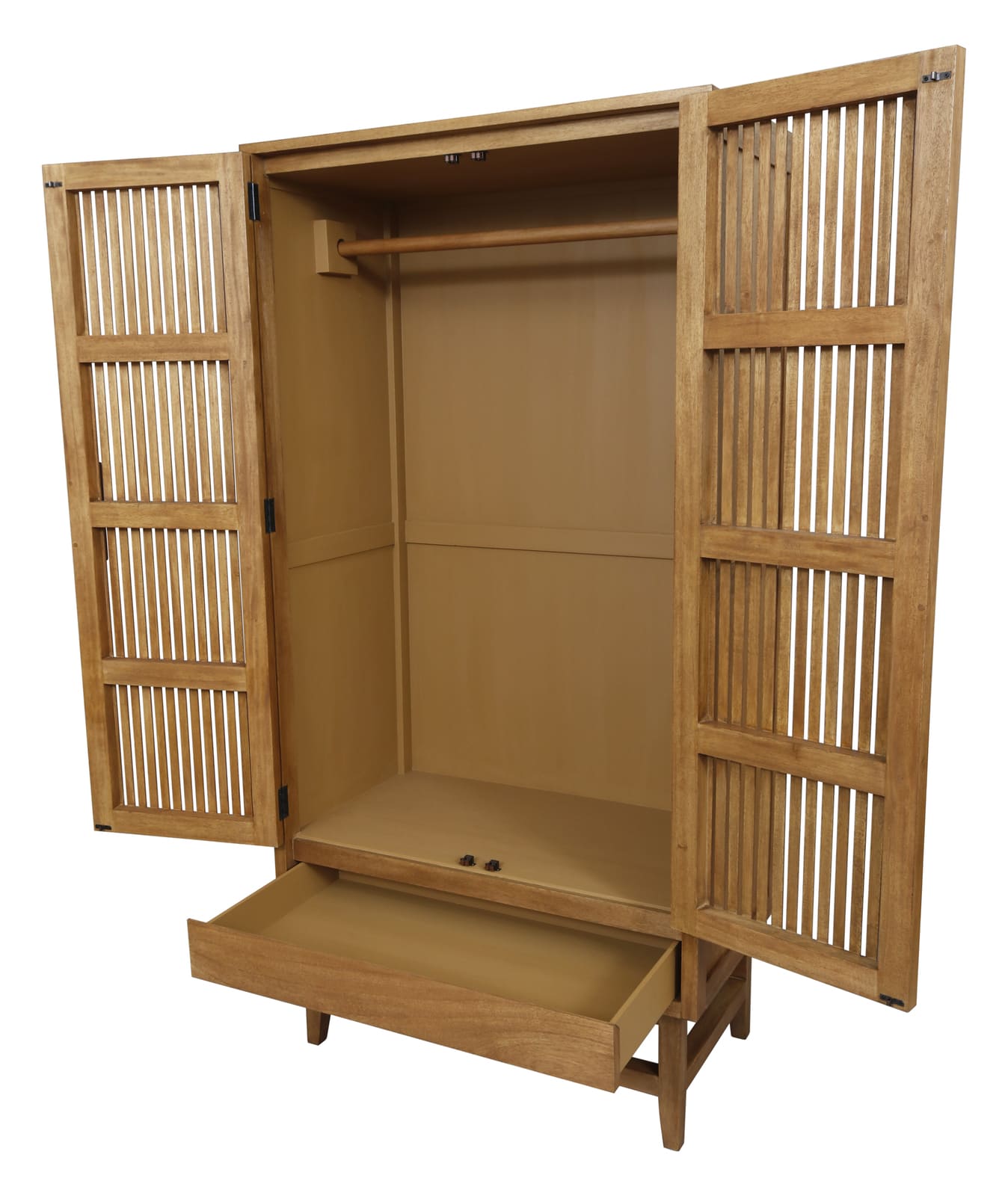 Melia Light Oak Wardrobe with Drawers Fishe and Lilly