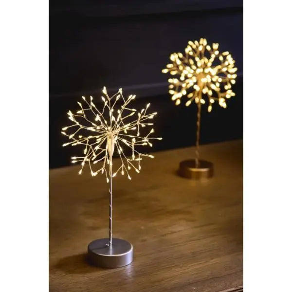 Mini Table Dandelion Indoor Light Lamp 27cm Silver AK Kin Garden Supplies