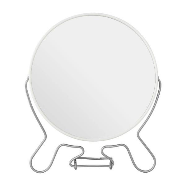 Mison White Metal Large Shaving Mirror House, Home & Garden