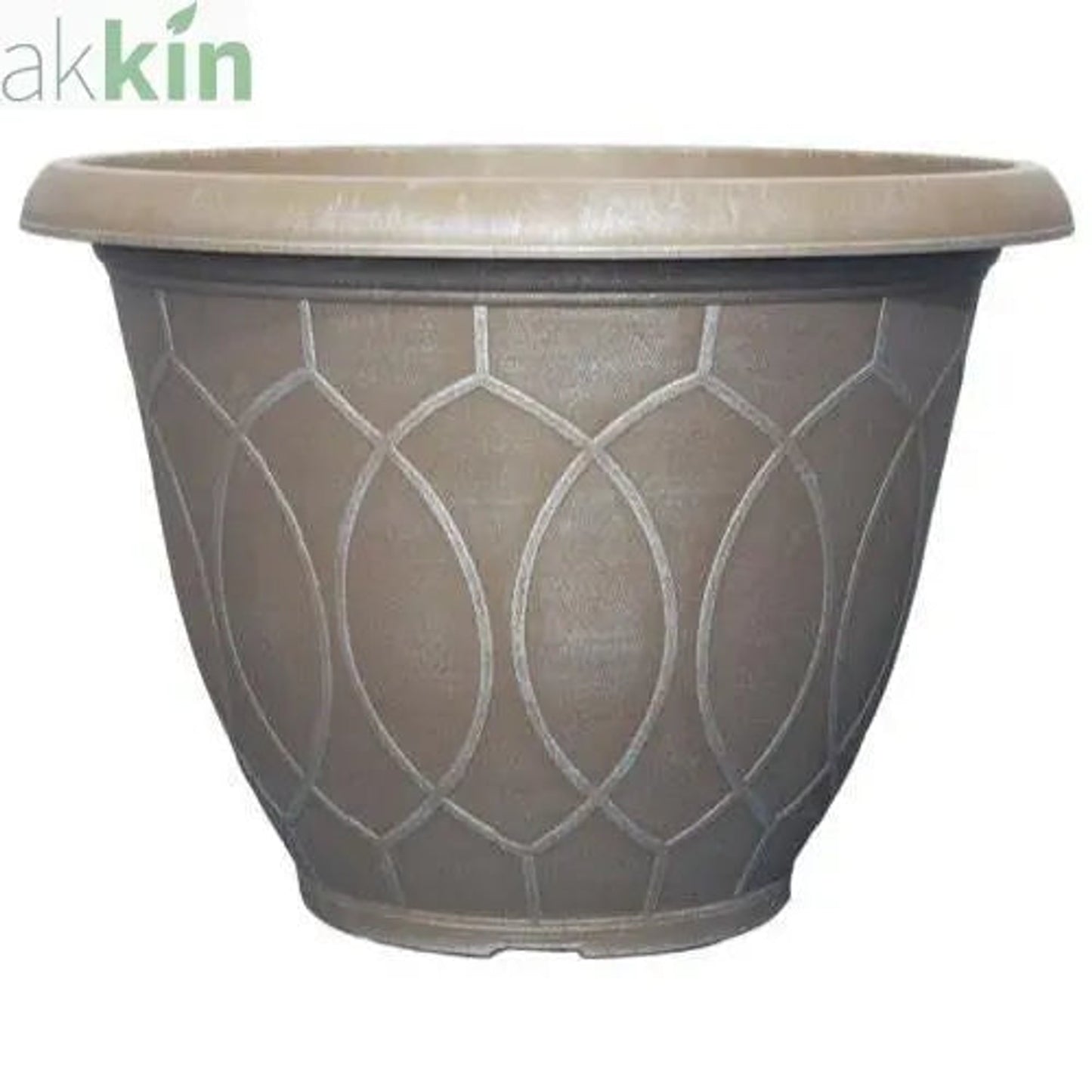 Monaco Planter 17" Grey Blue - AK Kin Garden Supplies