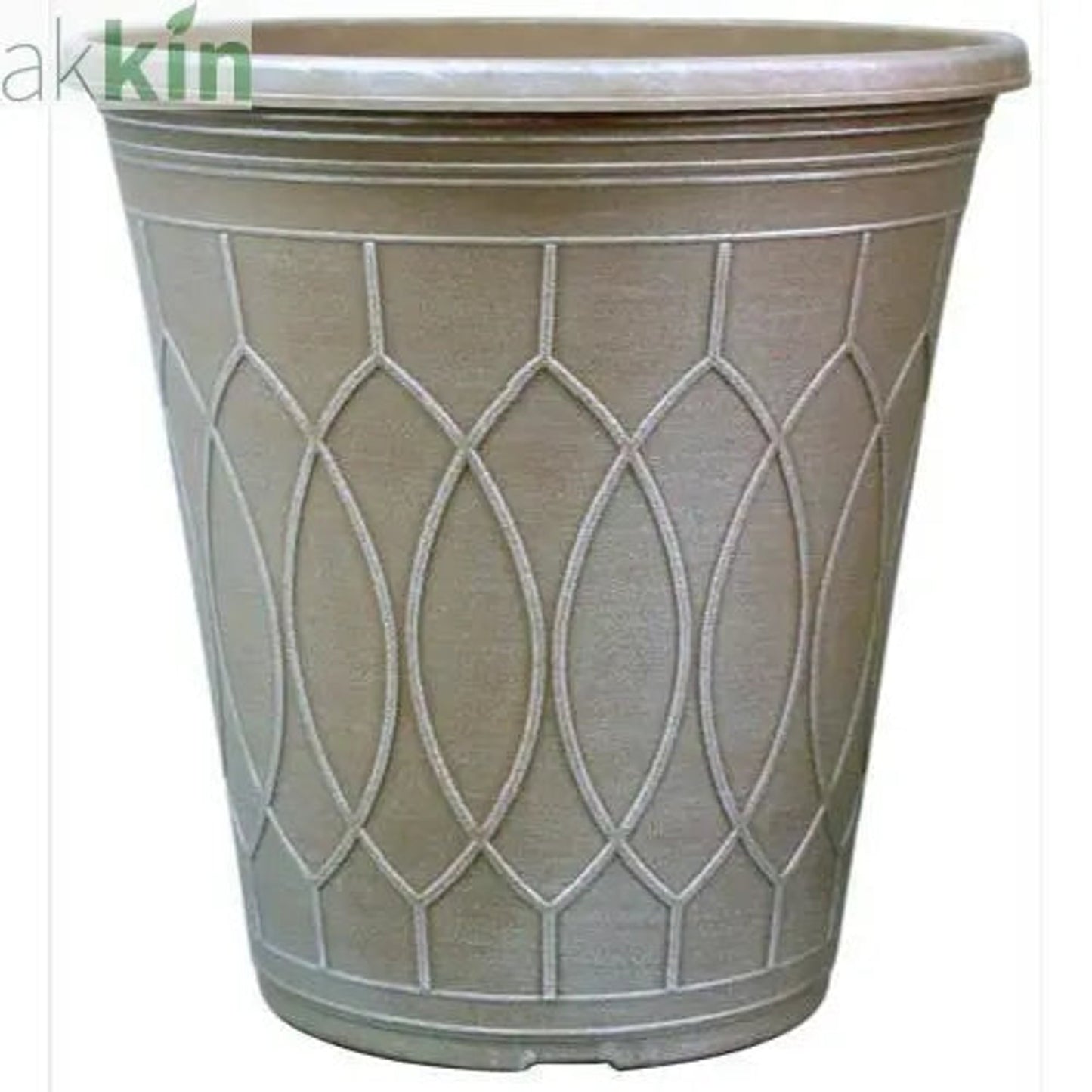 Monaco Planter Tall 15" Grey Blue AK Kin Garden Supplies