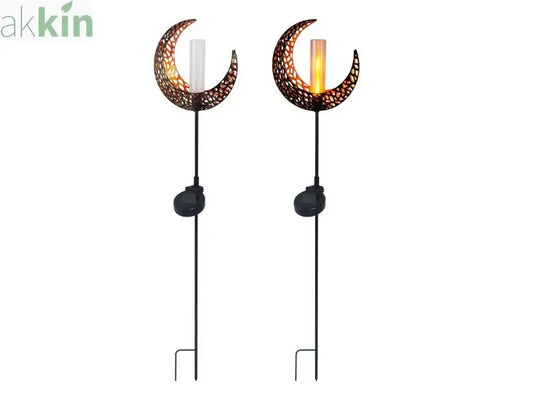 Moon Flamelight Garden Solar Light on Stake AK Kin Garden Supplies