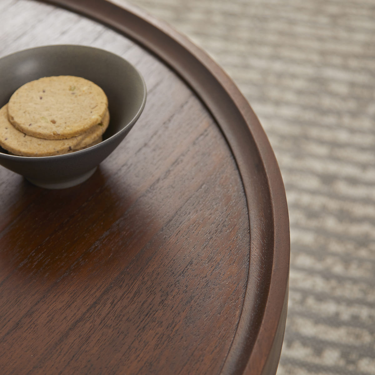 Norway Walnut Round Coffee Table Fishe and Lilly