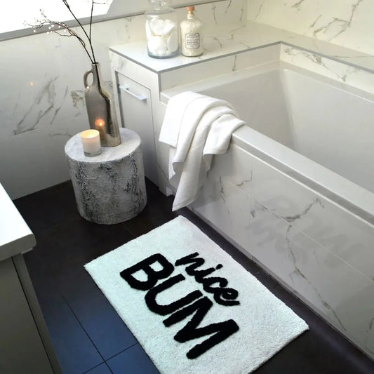 Nice Bum Slogan Bath Mat 50 x 80cm AK Kin Garden Supplies