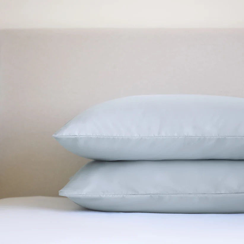 Night Lark® Plain Dye Pillowcase Pair - Nordic Mist Grey House, Home & Garden