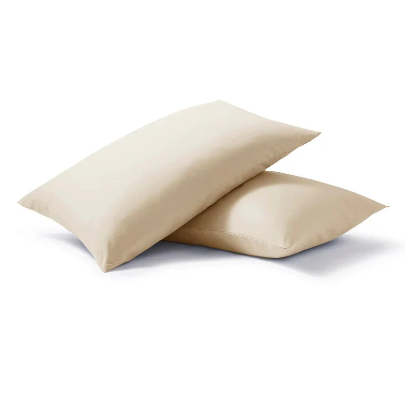 Night Lark® Plain Dye Pillowcase Pair - Warm Sand House, Home & Garden