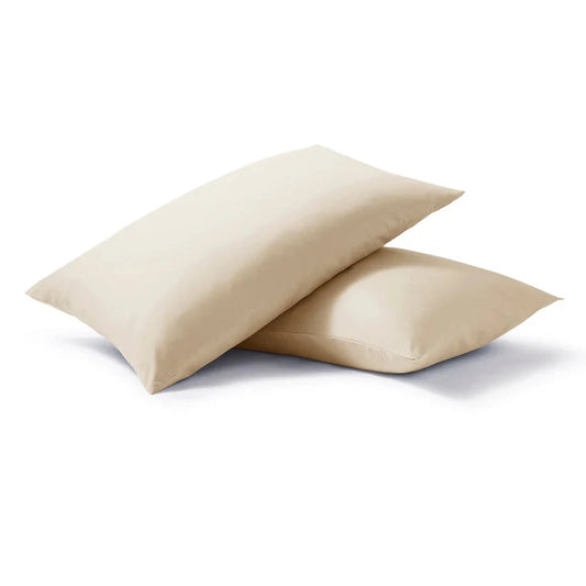 Night Lark® Plain Dye Pillowcase Pair - Warm Sand House, Home & Garden