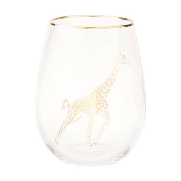 Nomi Gold Giraffe Curved Tumbler 550ml House, Home & Garden