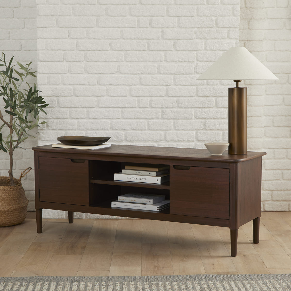 Norway Walnut TV Stand & Media Unit Fishe and Lilly