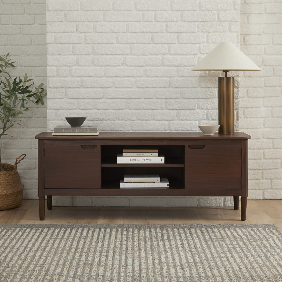 Norway Walnut TV Stand & Media Unit Fishe and Lilly