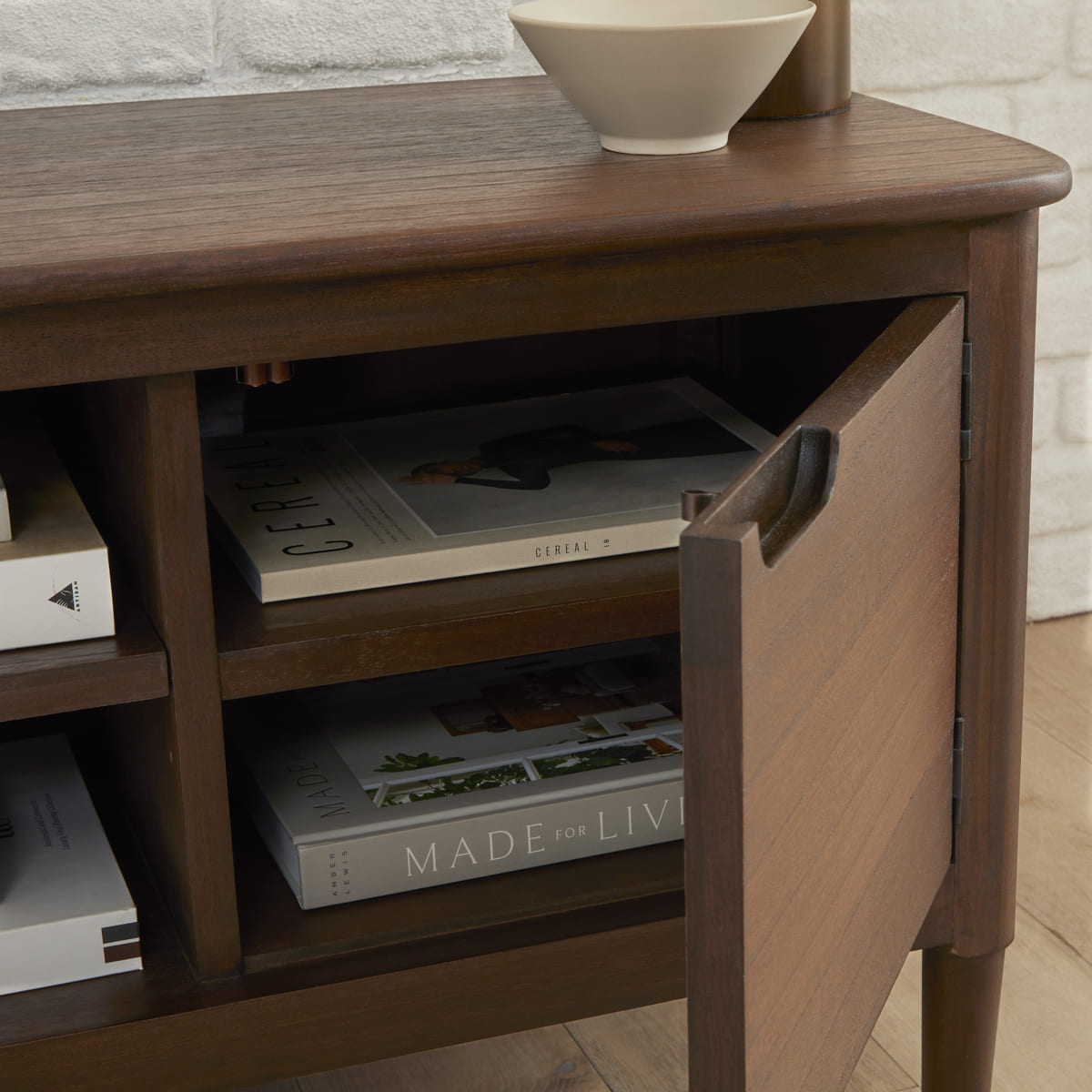 Norway Walnut TV Stand & Media Unit Fishe and Lilly