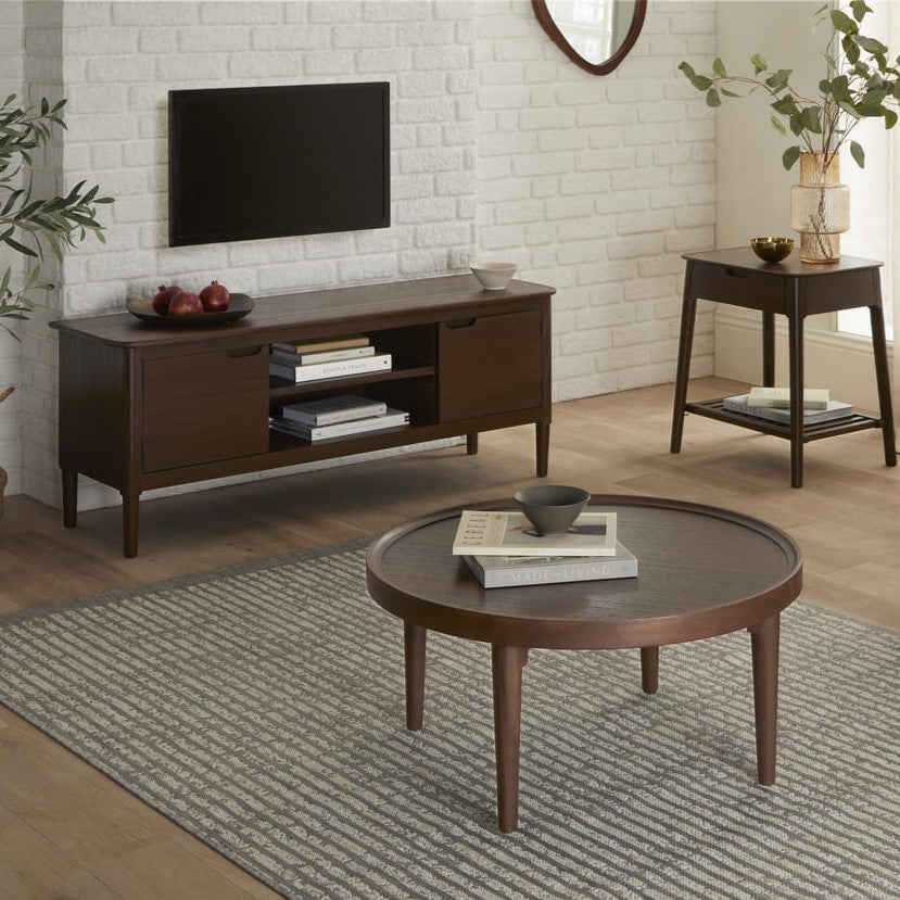 Norway Walnut TV Stand & Media Unit Fishe and Lilly