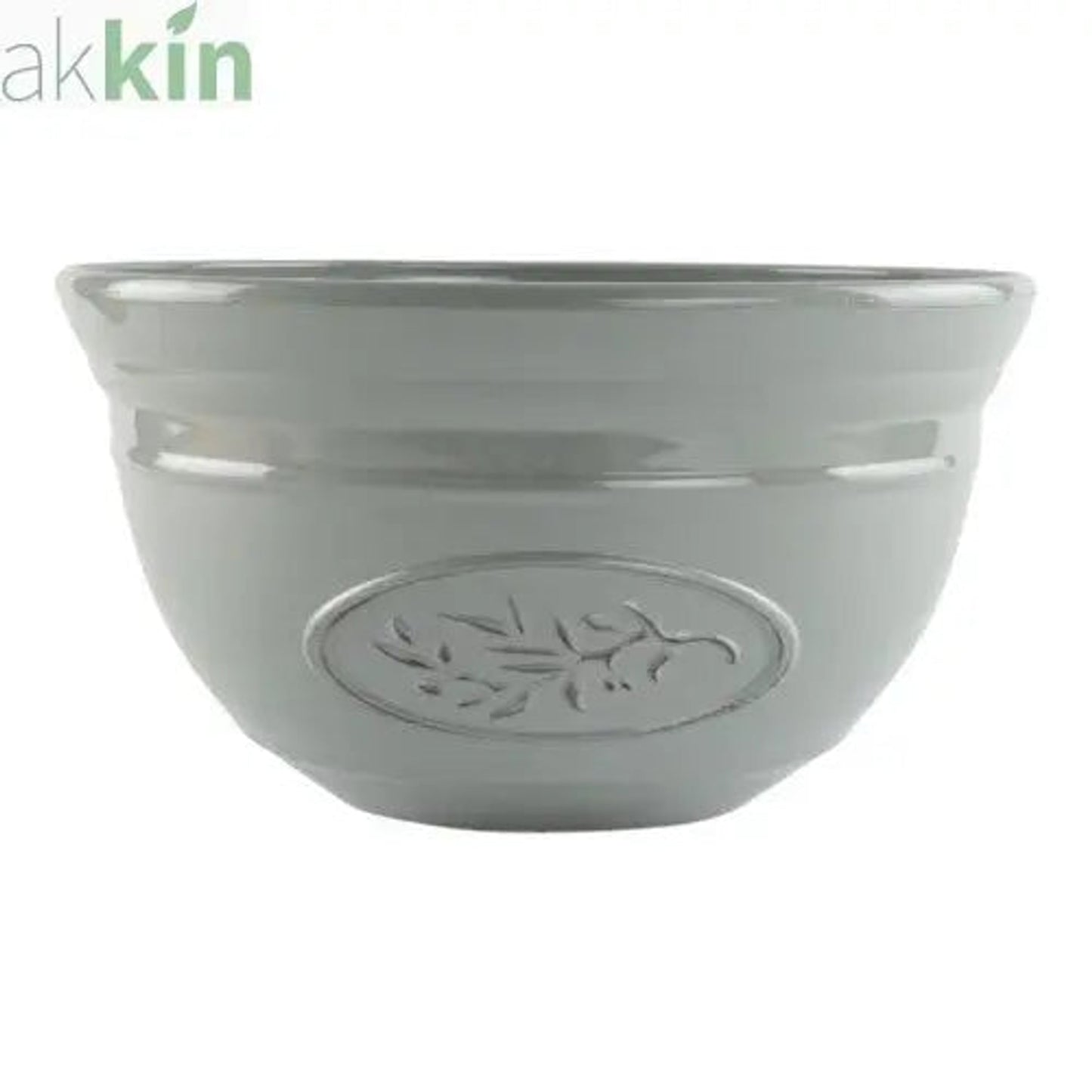 Olive Decorative Planter Bowl 30cm - Grey AK Kin Garden Supplies