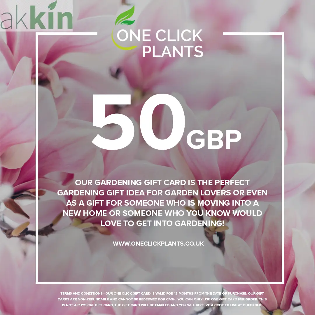 One Click Plants Gardening Gift Card from £25 to £300 One Click Plants