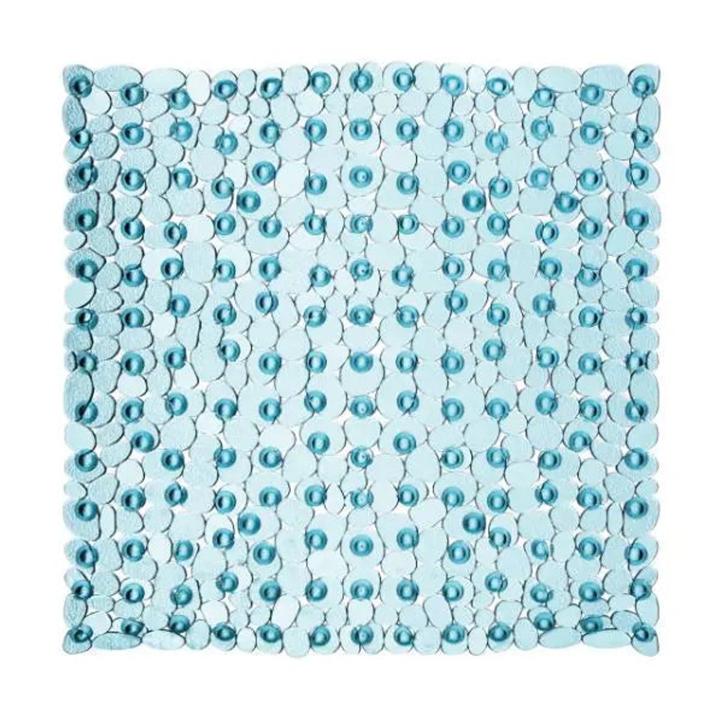Pebble Blue Square Bath Mat H1 x D54 x W54 AK Kin Garden Supplies