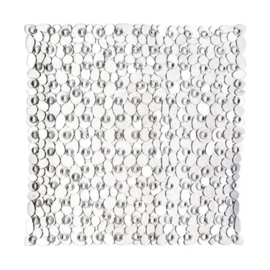 Pebble Clear Square Bath Mat H1 x D54 x W54 AK Kin Garden Supplies