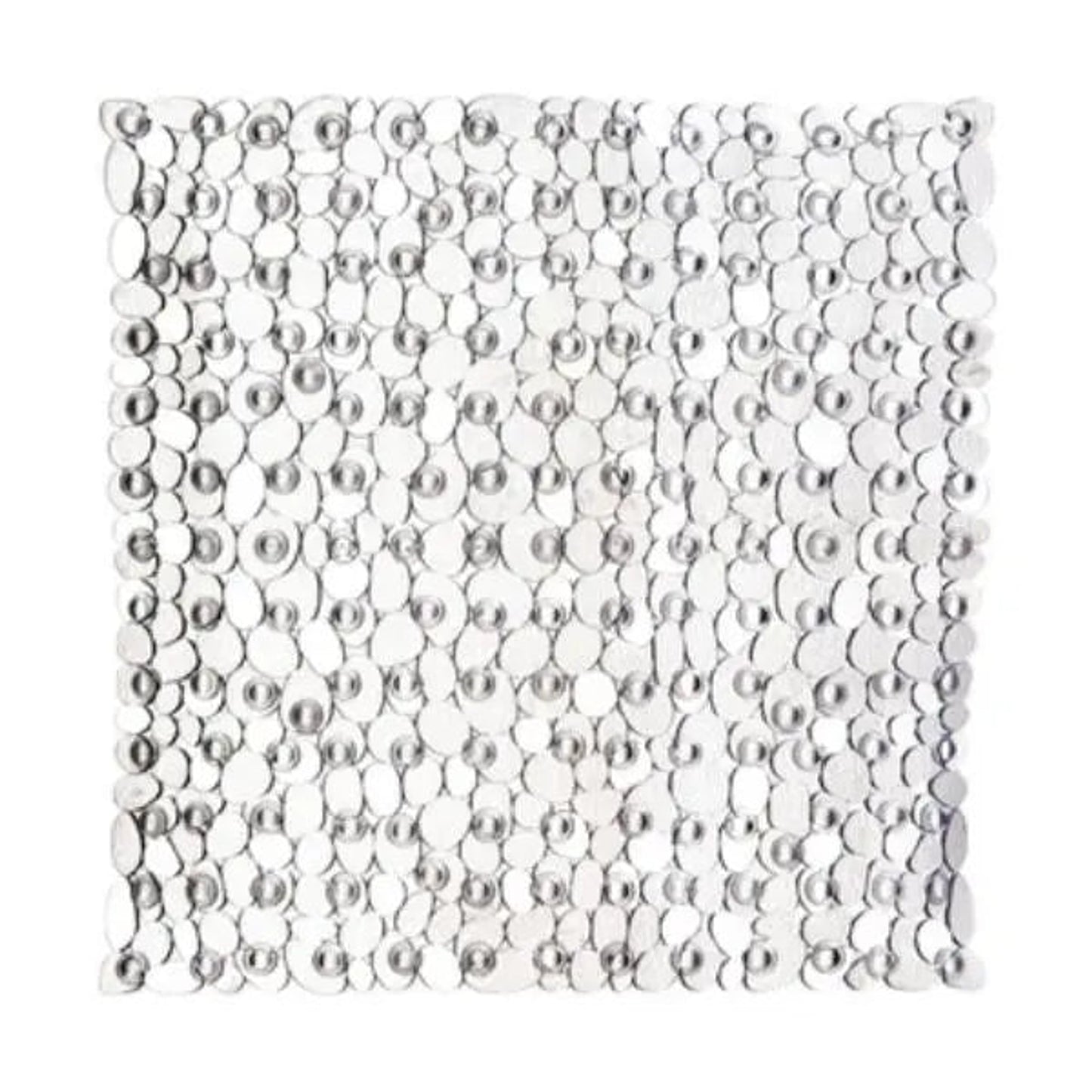 Pebble Clear Square Bath Mat H1 x D54 x W54 AK Kin Garden Supplies