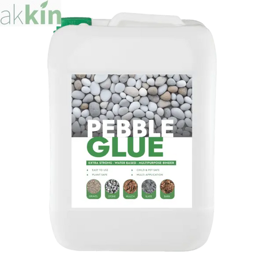 Pebble Glue 5L Bottle - Resin Binder for Decorative Garden Stones, Gravel, Mulch, Bark, Slate Chippings and Aggregates AK Kin Garden Supplies