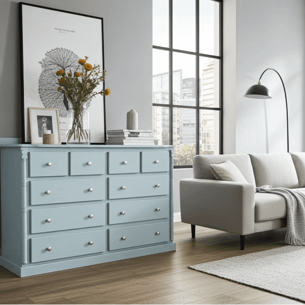 Pine Wooden Wardrobe 6 + 4 Long Chests of Drawers – Stylish & Spacious Drawer Storage UK Beds Direct ltd