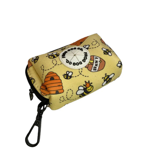 Poo Bag & Treat Holder -Bee Kind 10cm x 6cm x 4.5cm AK Kin Garden Supplies