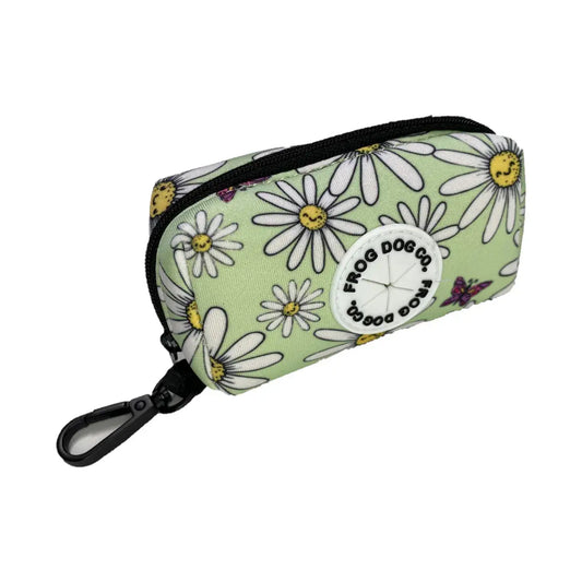 Poo Bag & Treat Holder -Daisy Days 10cm x 6cm x 4.5cm AK Kin Garden Supplies