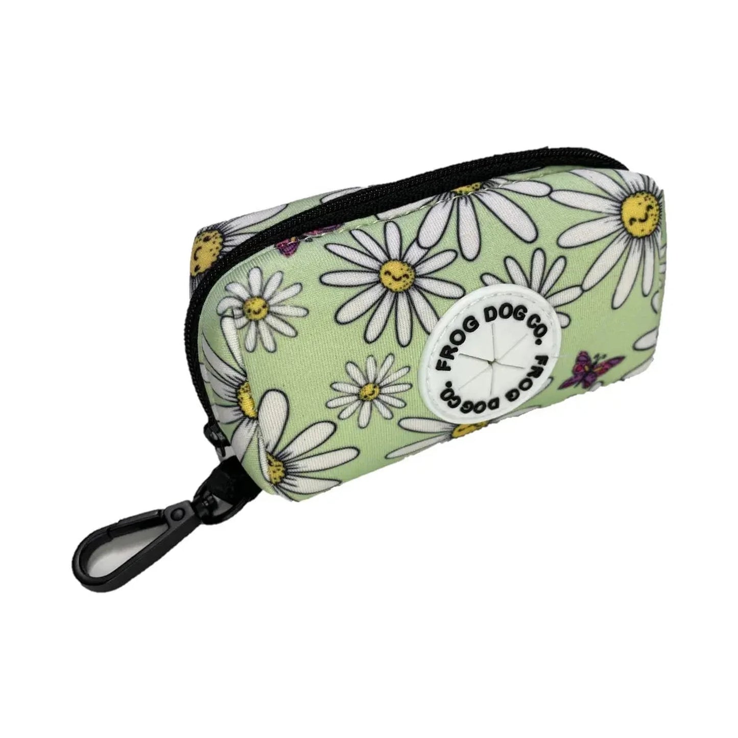 Poo Bag & Treat Holder -Daisy Days 10cm x 6cm x 4.5cm AK Kin Garden Supplies